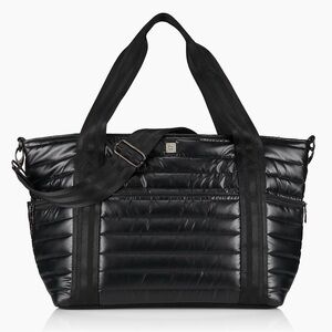 THINK ROYLN Black Quilted Tote Bag